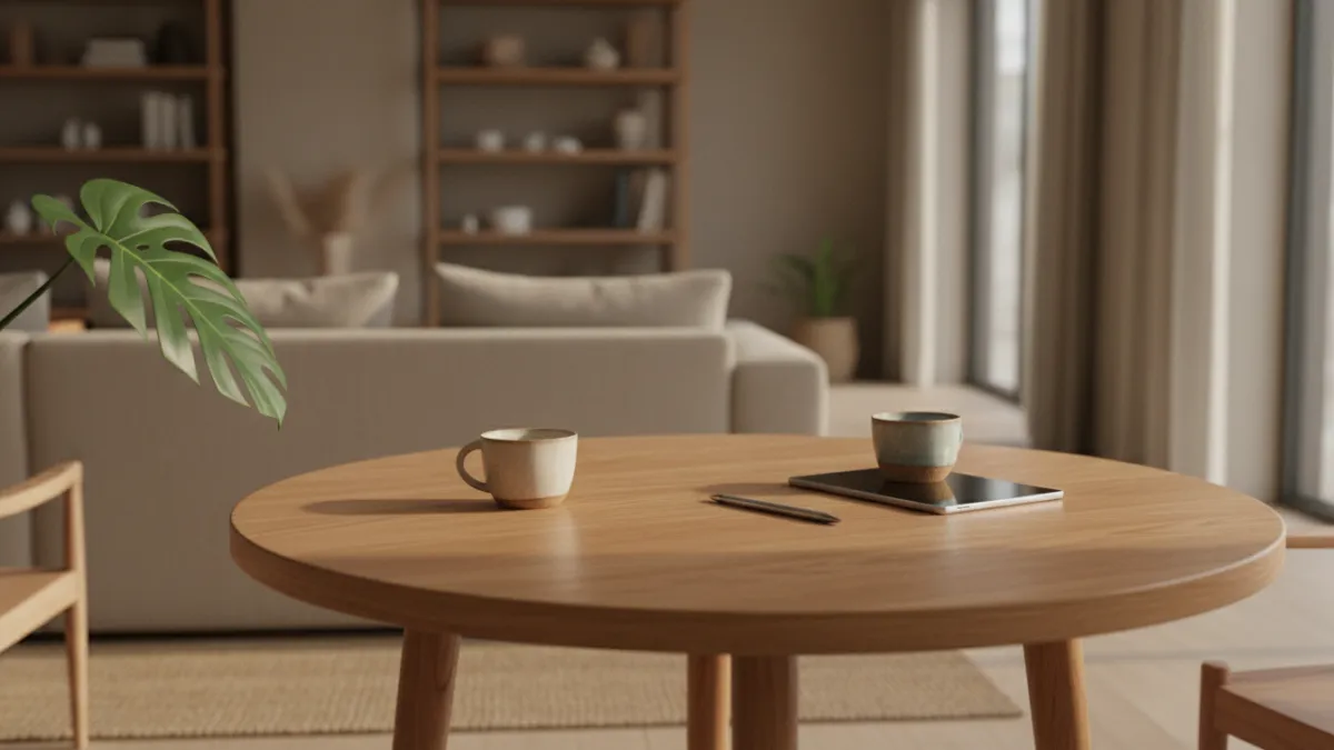 Pourquoi la table ronde est la forme de salon la plus prisée