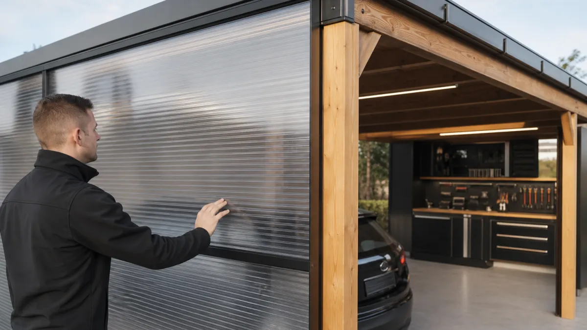 Comment fermer un carport : solutions et conseils pratiques